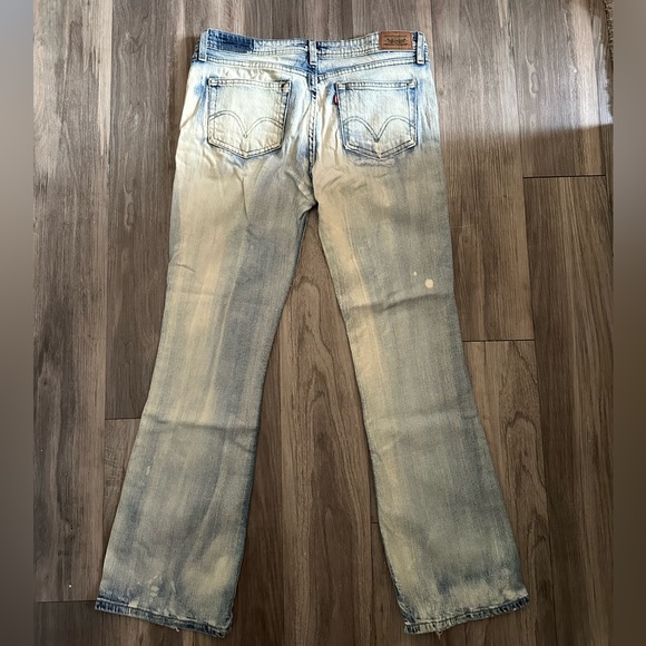 Super Low Boot Cut Levi’s Jeans Vintage in Size 13 - Picture 2 of 3